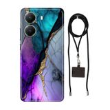 Senada Xiaomi Poco X7 Pro ile Uyumlu Kılıf Silikon Altın Tozu İpli Boyun Askısı