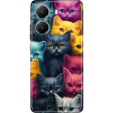 Senada Xiaomi Poco X7 Pro Kılıf Desenli Baskılı Tpu Rubber Kapak Kedi Ordusu - 001-Renkli