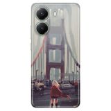 Senada Xiaomi Poco X7 Pro Telefon İle Uyumlu Kılıfı Dekoratif Silikon Baskılı Kapak Kırmızılı Kadın