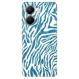 Senada Xiaomi Poco X7 Pro Telefon İle Uyumlu Kılıfı Dekoratif Silikon Baskılı Kapak Parıldayan Zebra