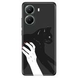 Senada Xiaomi Poco X7 Pro Telefon İle Uyumlu Kılıfı Dekoratif Silikon Baskılı Kapak Sanat Kedi