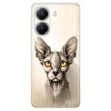Senada Xiaomi Poco X7 Pro Telefon İle Uyumlu Kılıfı Dekoratif Silikon Baskılı Kapak Sfenks Kedi