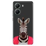 Senada Xiaomi Poco X7 Pro Telefon İle Uyumlu Kılıfı Dekoratif Silikon Baskılı Kapak Şirin Zebra