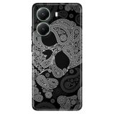 Senada Xiaomi Poco X7 Pro Telefon İle Uyumlu Kılıfı Dekoratif Silikon Baskılı Kapak Skuller