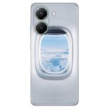 Senada Xiaomi Poco X7 Pro Telefon İle Uyumlu Kılıfı Dekoratif Silikon Baskılı Kapak Uçak Pencere