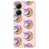 Senada Xiaomi Poco X7 Pro Telefon İle Uyumlu Kılıfı Dekoratif Silikon Baskılı Kapak Unicorn Donut
