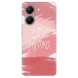 Senada Xiaomi Poco X7 Pro Telefon İle Uyumlu Kılıfı Dekoratif Silikon Baskılı Kapak You Are Strong