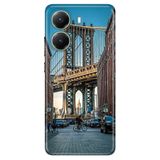 Senada Xiaomi Poco X7 Pro Telefon İle Uyumlu Kılıfı Renkli Silikon Baskılı Tpu Brooklyn Köprüsü