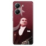 Senada Xiaomi Poco X7 Pro Telefon İle Uyumlu Kılıfı Renkli Silikon Baskılı Tpu M.K Atatürk