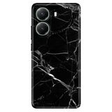 Senada Xiaomi Poco X7 Pro Telefon İle Uyumlu Kılıfı Renkli Silikon Baskılı Tpu Mermer Siyah
