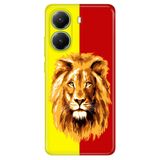 Senada Xiaomi Poco X7 Pro Telefon İle Uyumlu Kılıfı Renkli Silikon Baskılı Tpu Sarı Kırmızı Parçalı Aslan