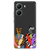 Senada Xiaomi Poco X7 Pro Telefon İle Uyumlu Kılıfı Renkli Silikon Baskılı Tpu Zebra Kaplan Retro