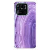 Senada Xiaomi Redmi 10C İle Uyumlu Kılıf Silikon Tioserisi Desenli Resimli - Mat Pembe Ametist