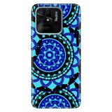 Senada Xiaomi Redmi 10C İle Uyumlu Kılıf Silikon Tioserisi Desenli Resimli - Mavi Mandala,Color194