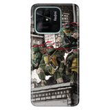 Senada Xiaomi Redmi 10C İle Uyumlu Kılıf Silikon Tioserisi Desenli Resimli - Ninja Kaplumbağa