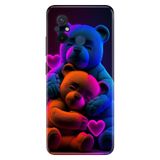 Senada Xiaomi Redmi 12C ile Uyumlu Kılıf Resimli Desenli Silikon Bear Love