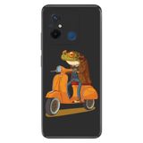 Senada Xiaomi Redmi 12C ile Uyumlu Kılıf Resimli Desenli Silikon Gezgin Kurbağa