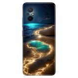 Senada Xiaomi Redmi 12C ile Uyumlu Kılıf Resimli Desenli Silikon Golden Beach