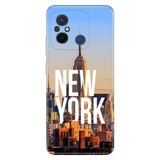 Senada Xiaomi Redmi 12C ile Uyumlu Kılıf Resimli Desenli Silikon New York