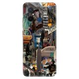 Senada Xiaomi Redmi 12C ile Uyumlu Kılıf Resimli Desenli Silikon Newyork Retro