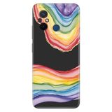 Senada Xiaomi Redmi 12C ile Uyumlu Kılıf Resimli Desenli Silikon Rainbow Ametist