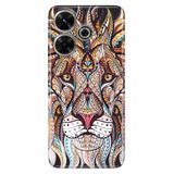 Senada Xiaomi Redmi 13 4G İle Uyumlu Kılıf Uv-Color Telefon İle Uyumlu Kılıfı Aslan Mandala