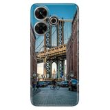 Senada Xiaomi Redmi 13 4G İle Uyumlu Kılıf Uv-Color Telefon İle Uyumlu Kılıfı Brooklyn Köprüsü