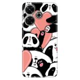 Senada Xiaomi Redmi 13 4G İle Uyumlu Kılıf Uv-Color Telefon İle Uyumlu Kılıfı Sevimli Panda