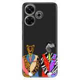 Senada Xiaomi Redmi 13 4G İle Uyumlu Kılıf Uv-Color Telefon İle Uyumlu Kılıfı Zebra Kaplan Retro