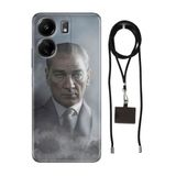 Senada Xiaomi Redmi 13C ile Uyumlu Kılıf Atatürk 1938 Desenli Silikon İpli Boyun Askı Aparatı