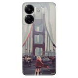 Senada Xiaomi Redmi 13C İle Uyumlu Kılıf Silikon Desenli Resimli Kırmızılı Kadın