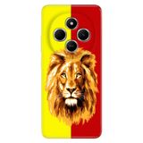 Senada Xiaomi Redmi 14C 6.88" İle Uyumlu Kılıf Telefon İle Uyumlu Kılıfı Baskılı Sarı Kırmızı Parçalı Aslan