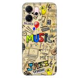 Senada Xiaomi Redmi 15 6.9" Kapak ile Uyumlu Kılıf Dekoratif Silikon Baskılı Kapak 80's Music