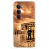 Senada Xiaomi Redmi 15 6.9" Kapak ile Uyumlu Kılıf Dekoratif Silikon Baskılı Kapak Anıtkabir