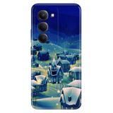 Senada Xiaomi Redmi 15 6.9" Kapak ile Uyumlu Kılıf Dekoratif Silikon Baskılı Kapak Cold Village
