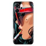 Senada Xiaomi Redmi 15 6.9" Kapak ile Uyumlu Kılıf Dekoratif Silikon Baskılı Kapak Cool Girl