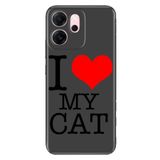 Senada Xiaomi Redmi 15 6.9" Kapak ile Uyumlu Kılıf Dekoratif Silikon Baskılı Kapak iLoveCat