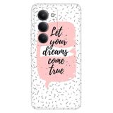 Senada Xiaomi Redmi 15 6.9" Kapak ile Uyumlu Kılıf Dekoratif Silikon Baskılı Kapak Let Dream Love