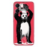 Senada Xiaomi Redmi 15 6.9" Kapak ile Uyumlu Kılıf Dekoratif Silikon Baskılı Kapak Panda Kingo