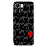 Senada Xiaomi Redmi 15 6.9" Kapak ile Uyumlu Kılıf Dekoratif Silikon Baskılı Kapak XOXO