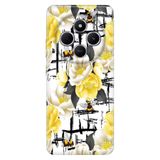 Senada Xiaomi Redmi A4 5G ile Uyumlu Kılıf Desenli TPU Cover Silikon Sarı Çiçekler