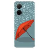 Senada Xiaomi Redmi A5 İle Uyumlu Kılıf Dekoratif Silikon Baskılı Kapak Kırmızı Şemsiye