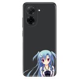 Senada Xiaomi Redmi A5 İle Uyumlu Kılıf Dekoratif Silikon Baskılı Kapak Mavi Anime Kız