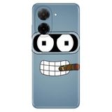 Senada Xiaomi Redmi A5 İle Uyumlu Kılıf Dekoratif Silikon Baskılı Kapak Robot Smoke