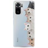 Senada Xiaomi Redmi Note 10 10S İle Uyumlu Kılıf Sert Silikon Korumalı Kapak - Pisi Pisi Kedi