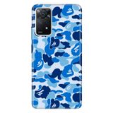 Senada Xiaomi Redmi Note 11 Pro 5G İle Uyumlu Kılıf 0.4Mm Lazer Kesim Silikon Mavi Komando