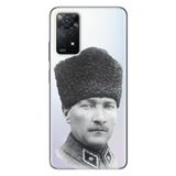 Senada Xiaomi Redmi Note 11 Pro 5G Uyumlu İle Uyumlu Kılıf 0.4Mm Lazer Kesim Silikon Atatürk Paşa