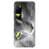 Senada Xiaomi Redmi Note 11 Se İle Uyumlu Kılıf Silikon Desenli Resimli Kapak Sarı Göz Kedi