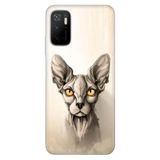 Senada Xiaomi Redmi Note 11 Se İle Uyumlu Kılıf Silikon Desenli Resimli Kapak Sfenks Kedi