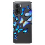 Senada Xiaomi Redmi Note 11E İle Uyumlu Kılıf 0.4Mm Silikon Desenli 2D Kelebekler